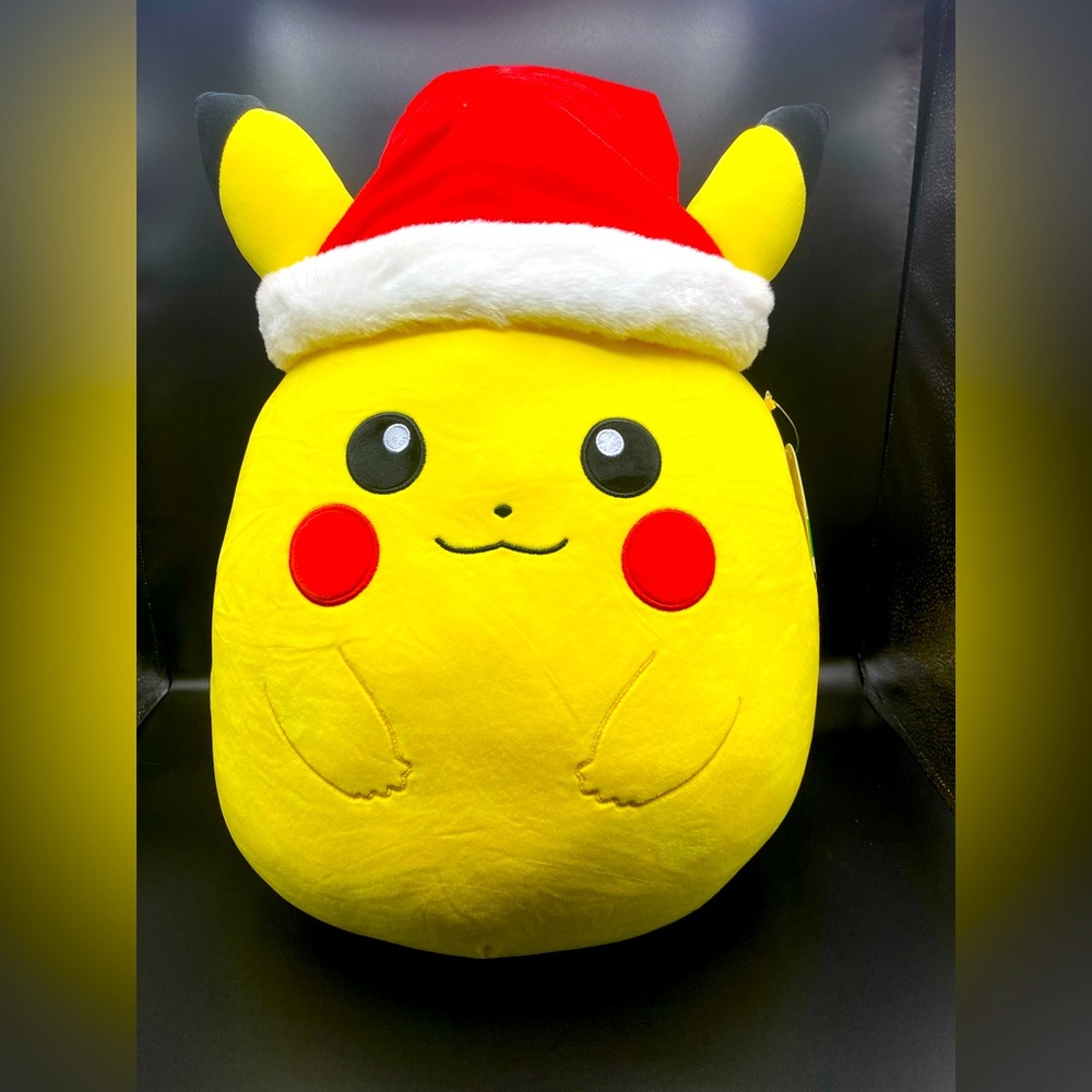 New 14” Christmas Pikachu Santa Squishmallow